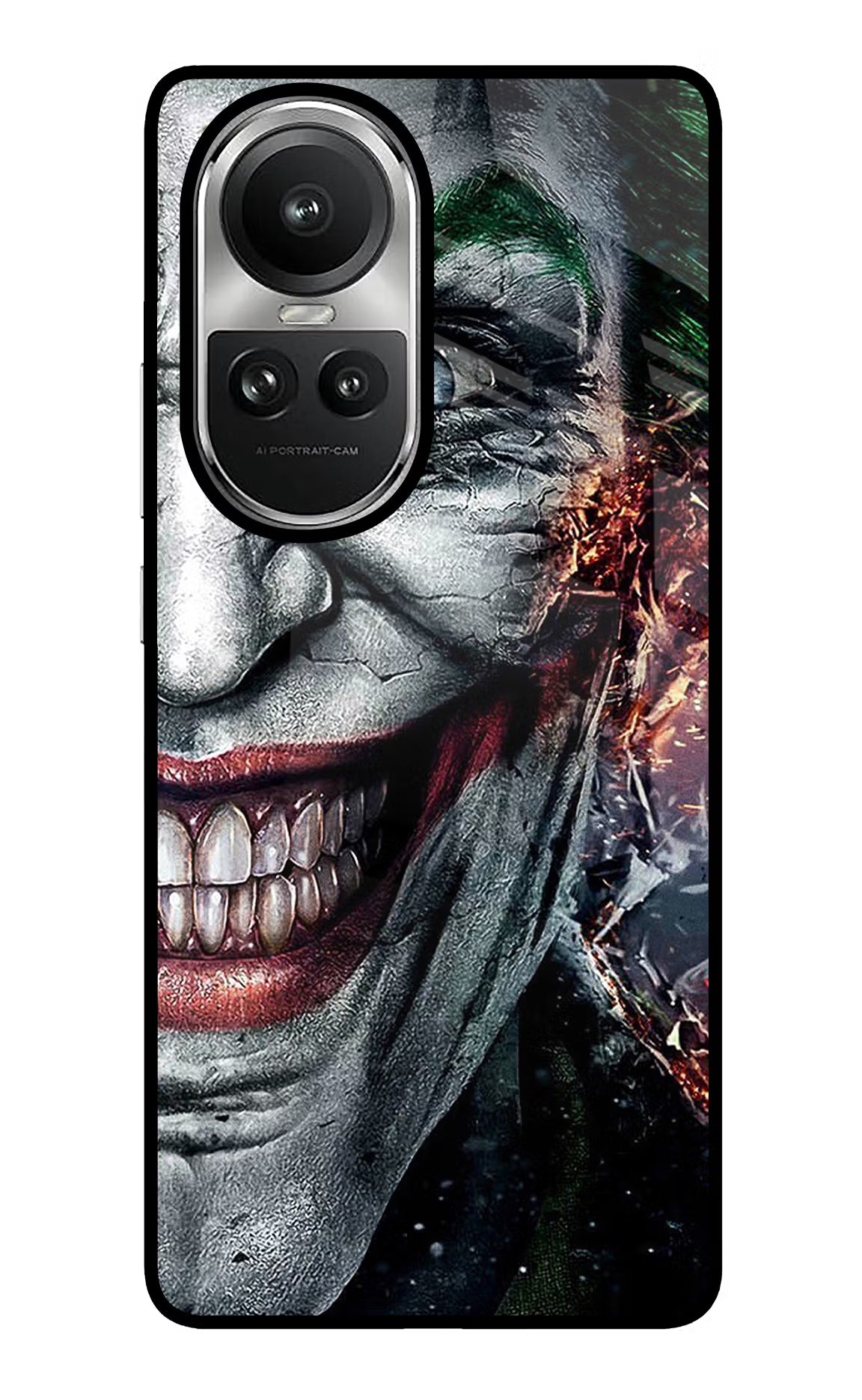 Joker Cam Oppo Reno10 5G/10 Pro 5G Glass Case Back Cover by Casekaro