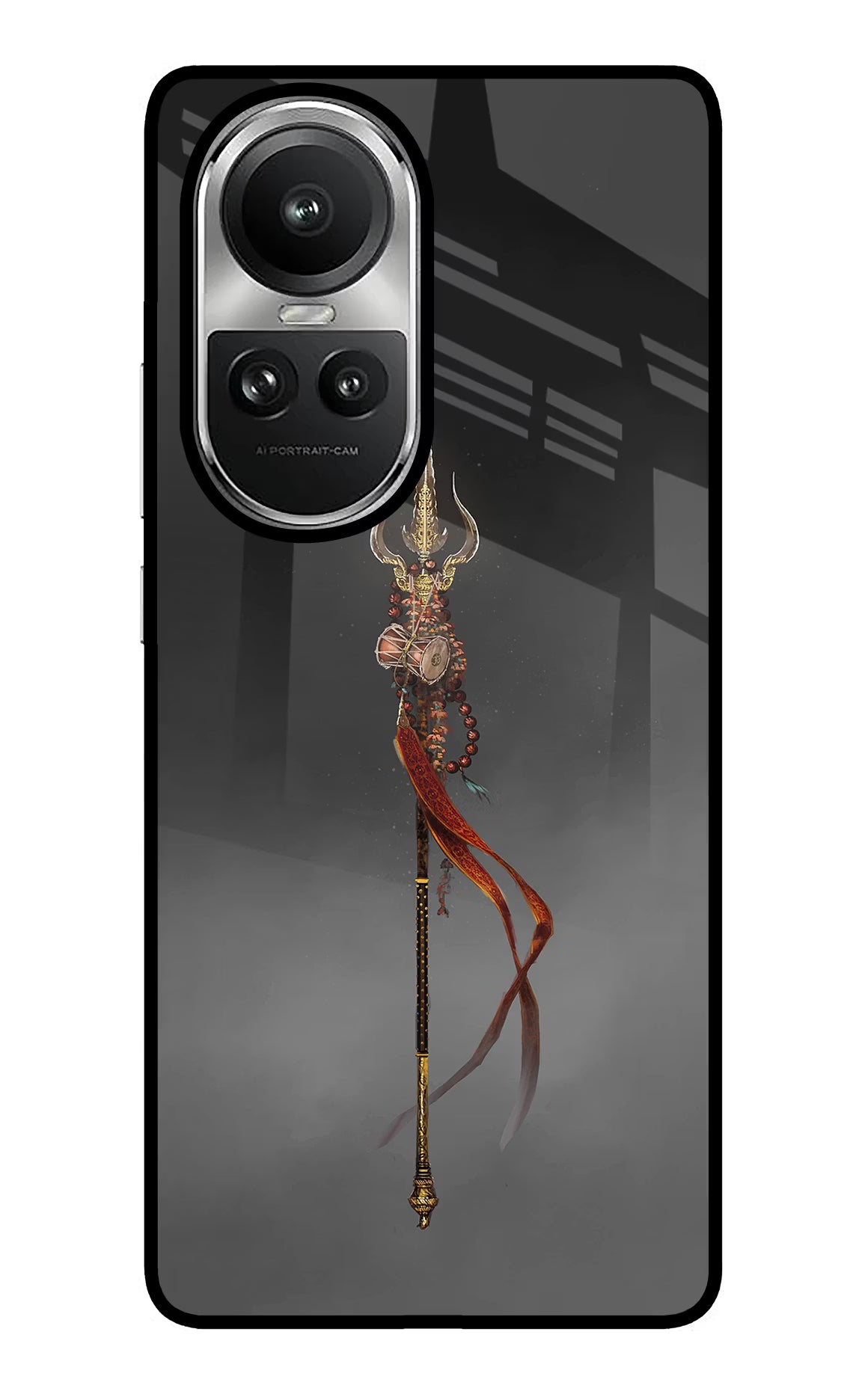 Shiv Trishul Oppo Reno10 5G/10 Pro 5G Glass Case Back Cover by Casekaro