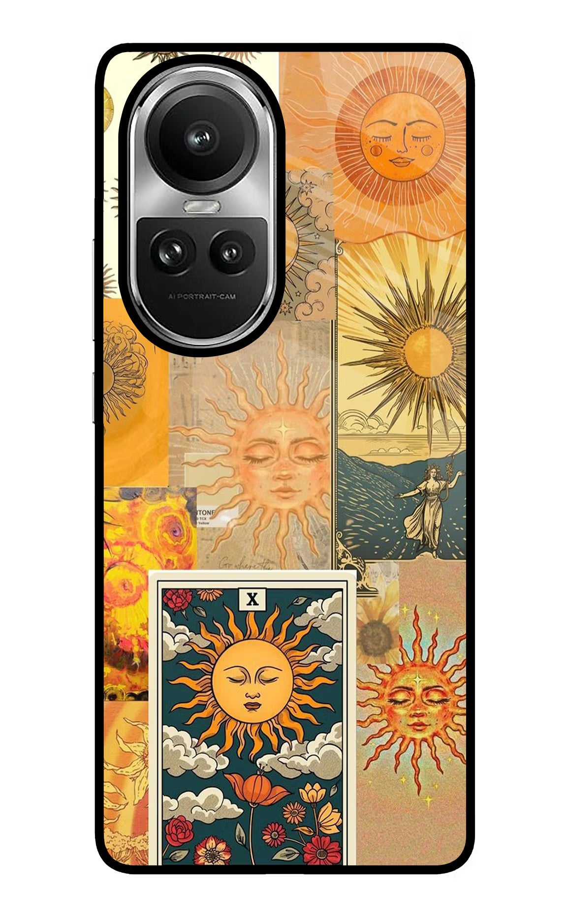 Sun Oppo Reno10 5G/10 Pro 5G Glass Case Back Cover by Casekaro