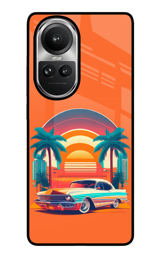 Palm Drive 80s Oppo Reno10 5G/10 Pro 5G Glass Case