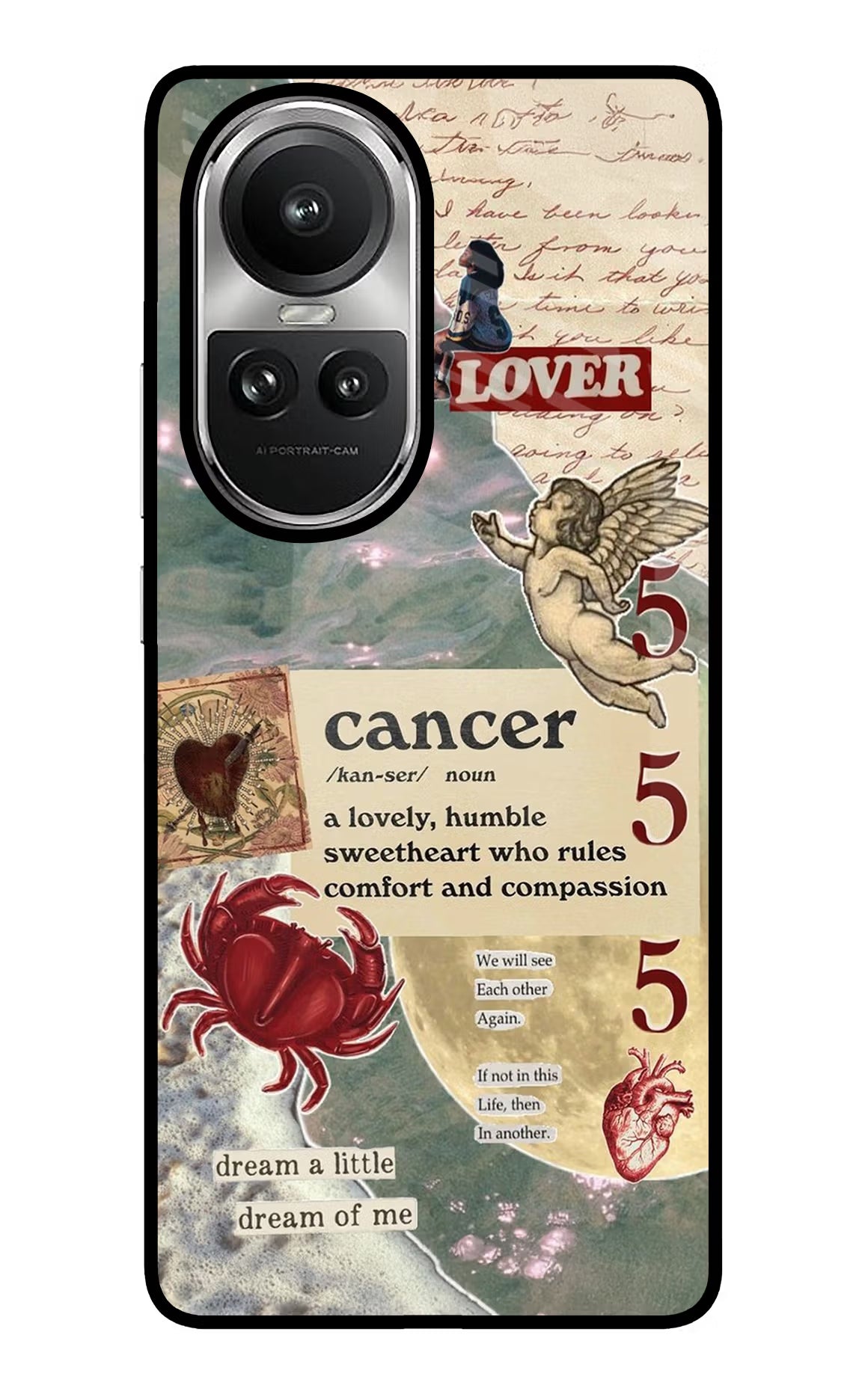 Cancer Zodiac Oppo Reno10 5G/10 Pro 5G Glass Case