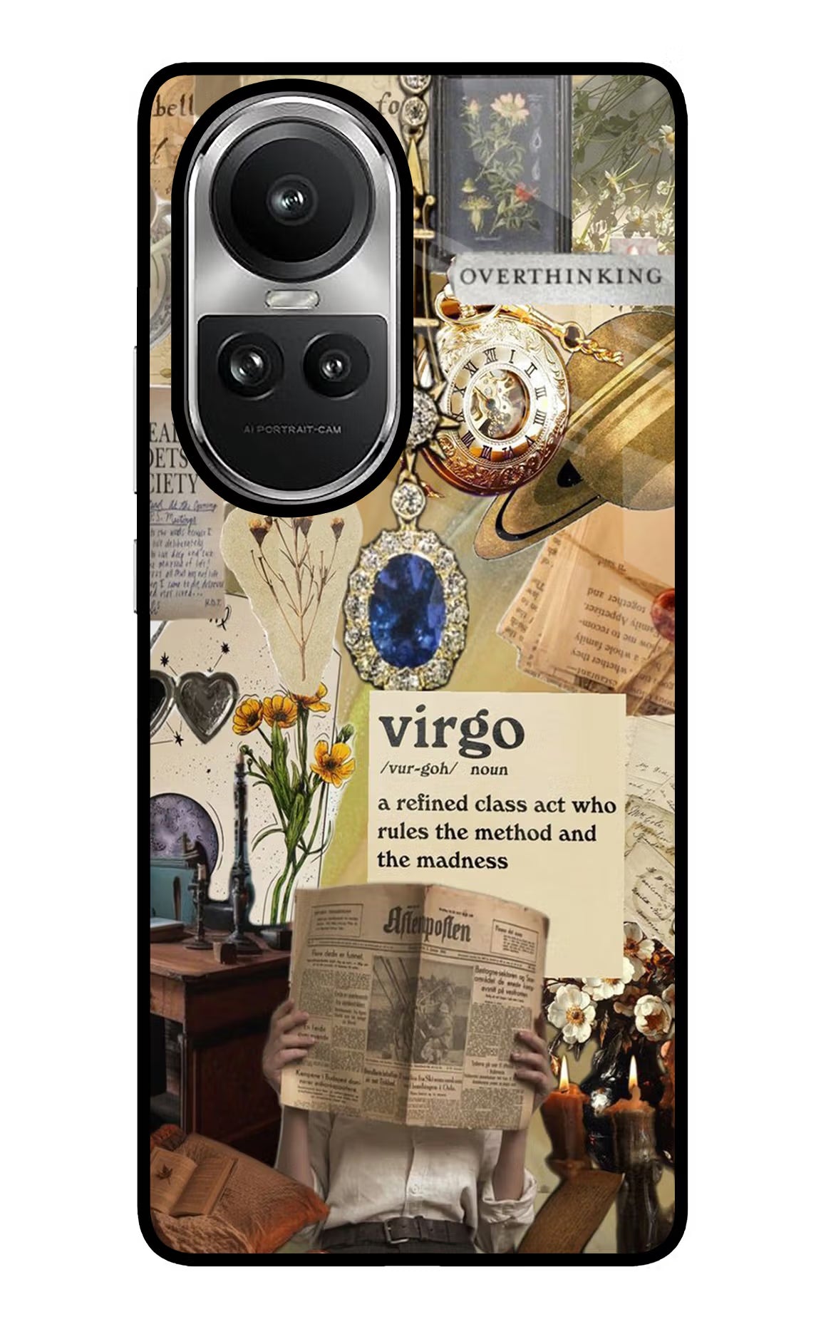 Virgo Zodiac Oppo Reno10 5G/10 Pro 5G Glass Case Back Cover by Casekaro