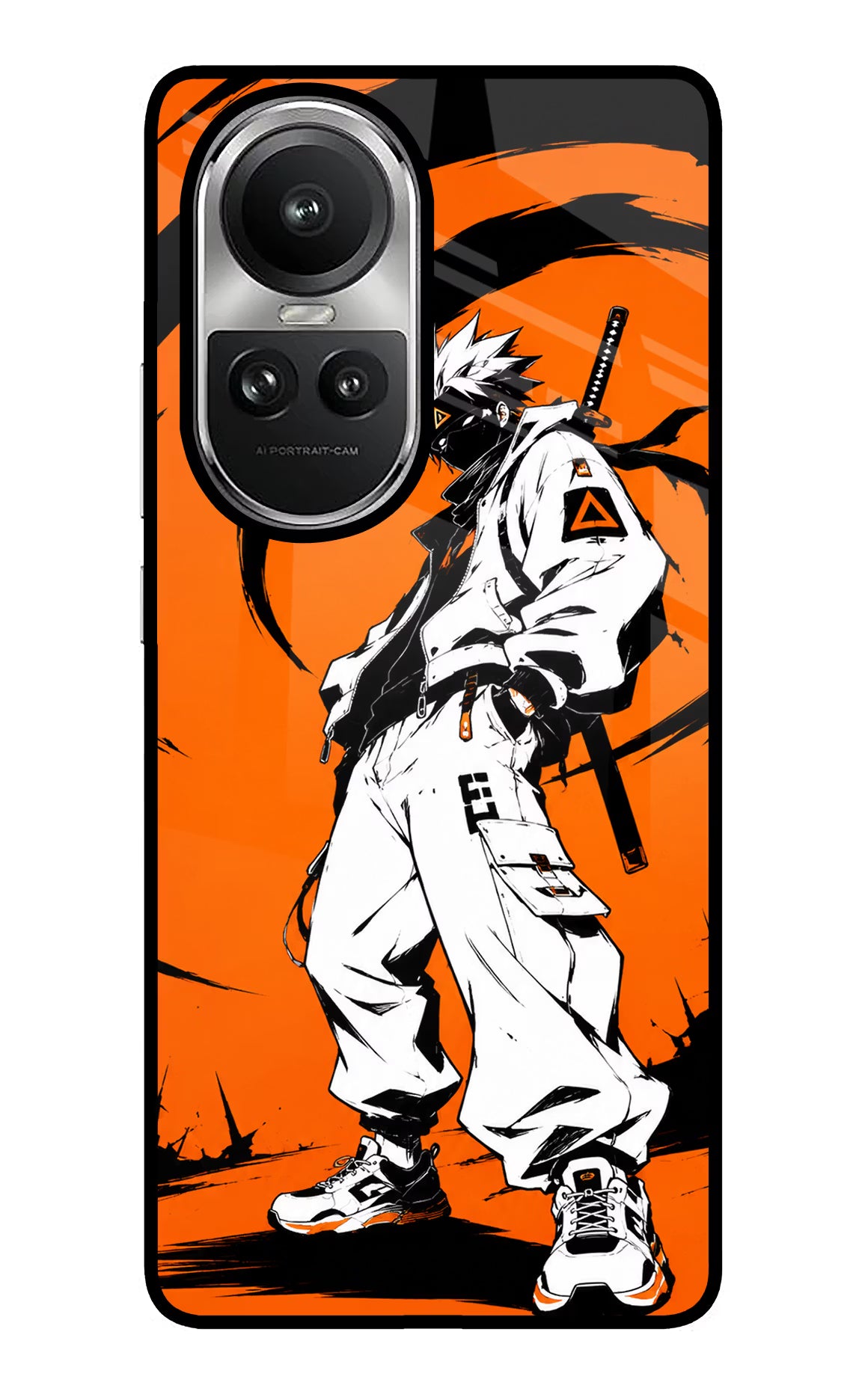 Street Samurai  Oppo Reno10 5G/10 Pro 5G Glass Case Back Cover by Casekaro