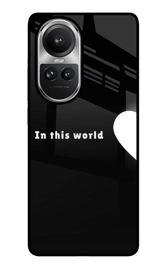 This World Oppo Reno10 5G/10 Pro 5G Glass Case