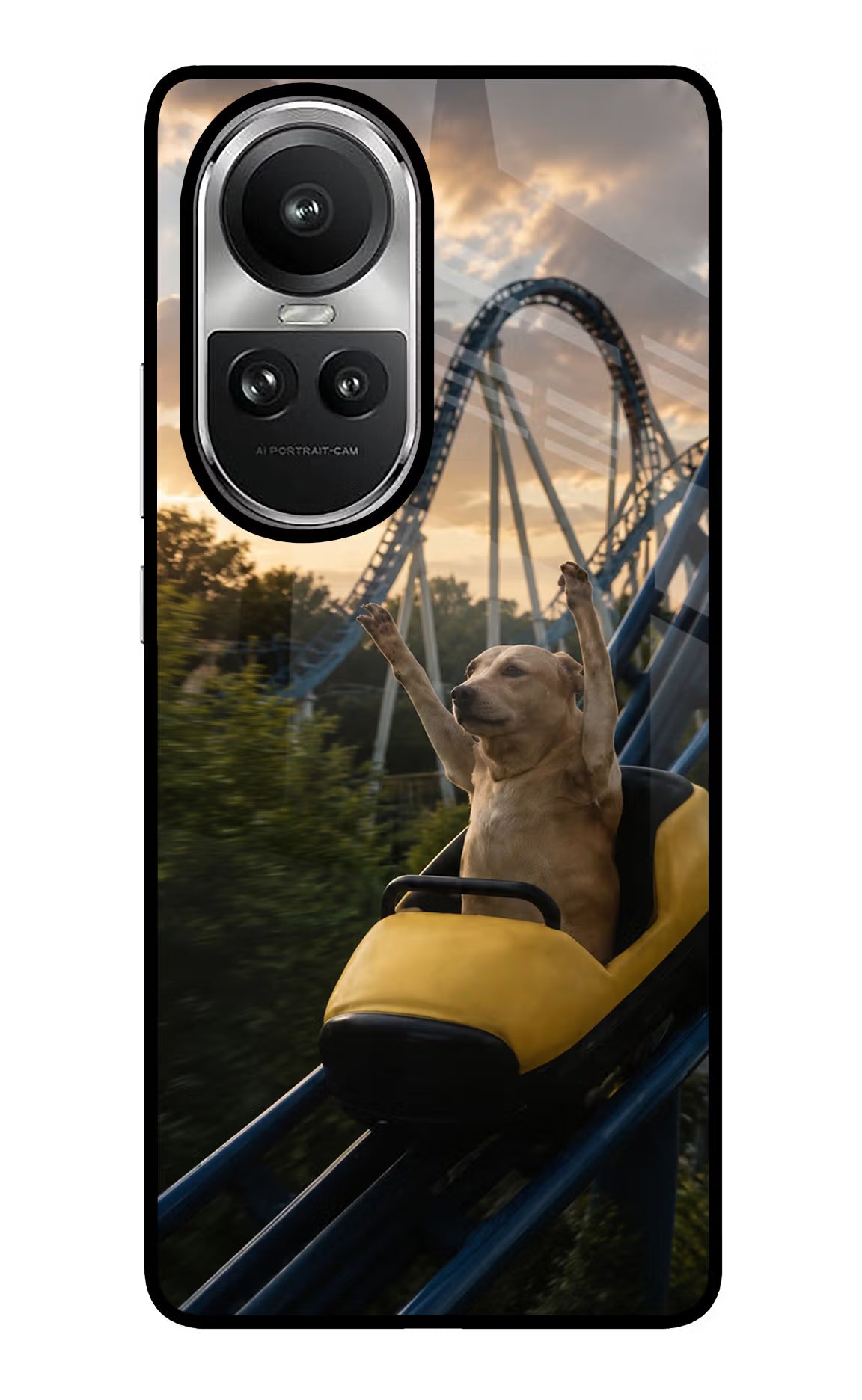 Rollercoaster Dog Oppo Reno10 5G/10 Pro 5G Glass Case