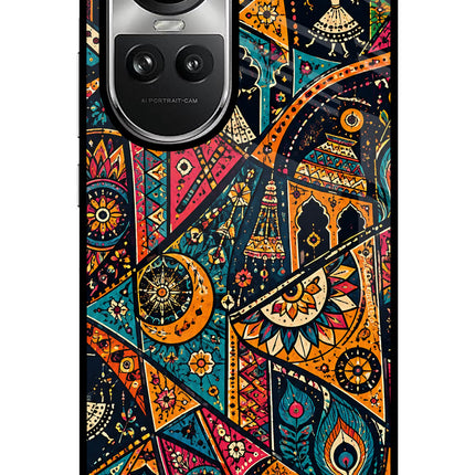 Folk Print Oppo Reno10 5G/10 Pro 5G Glass Case