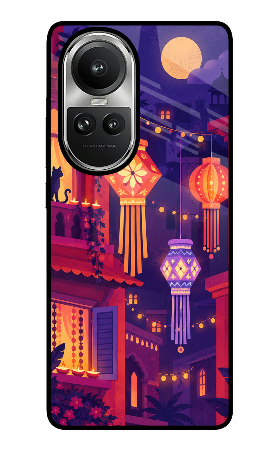 Lantern Lane Oppo Reno10 5G/10 Pro 5G Back Cover, Glass case