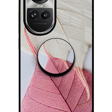 White Pink Leaf Oppo Reno10 5G/10 Pro 5G Pop Case by Casekaro