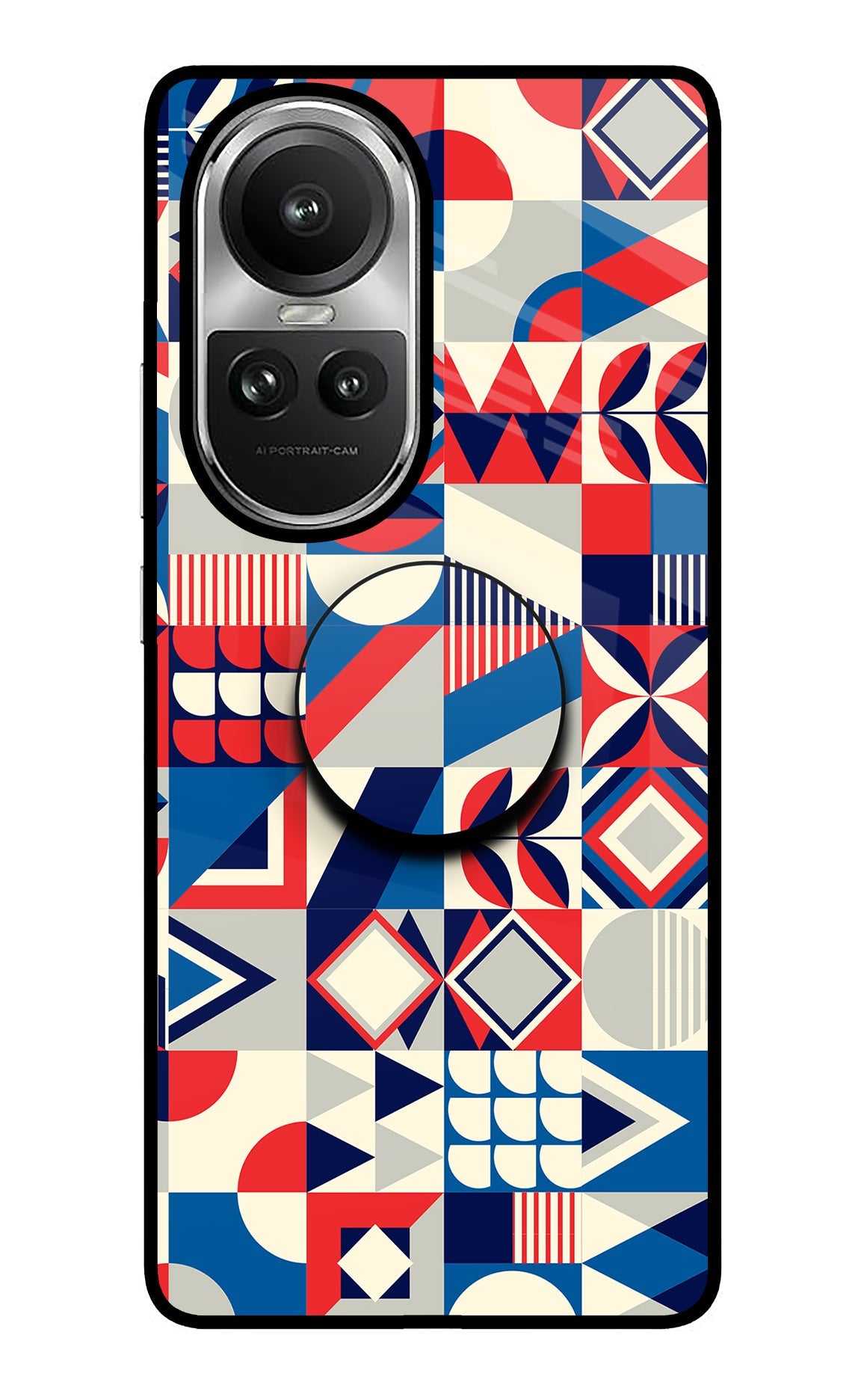 Colorful Pattern Oppo Reno10 5G/10 Pro 5G Glass Case