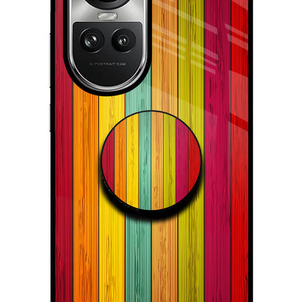 Multicolor Wooden Oppo Reno10 5G/10 Pro 5G Pop Case by Casekaro