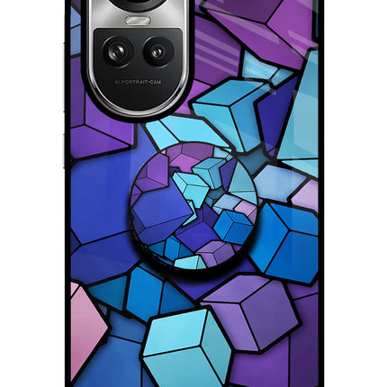 Cubic Abstract Oppo Reno10 5G/10 Pro 5G Pop Case by Casekaro