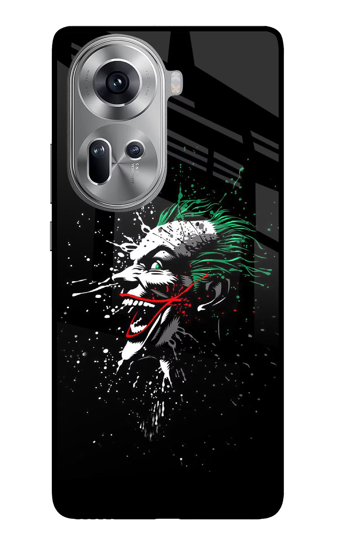 Joker Oppo Reno11 Glass Case Back Cover by Casekaro