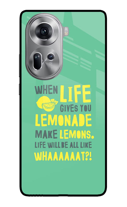 Quote Oppo Reno11 Glass Case