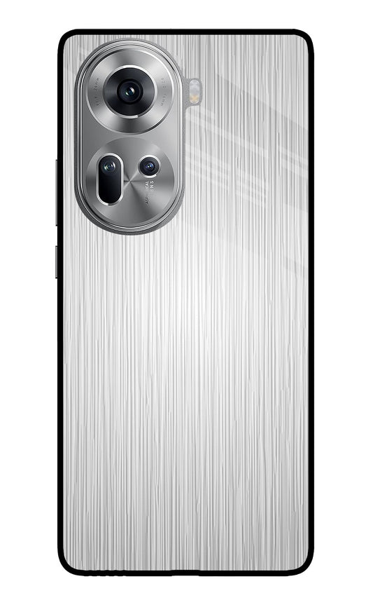 Wooden Grey Texture Oppo Reno11 Glass Case