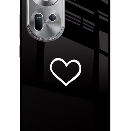 Heart Oppo Reno11 Glass Case