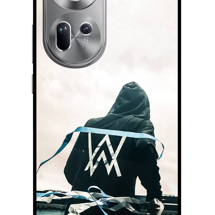 Alan Walker Oppo Reno11 Glass Case Back Cover by Casekaro