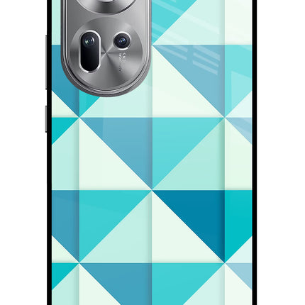 Abstract Oppo Reno11 Glass Case Back Cover by Casekaro