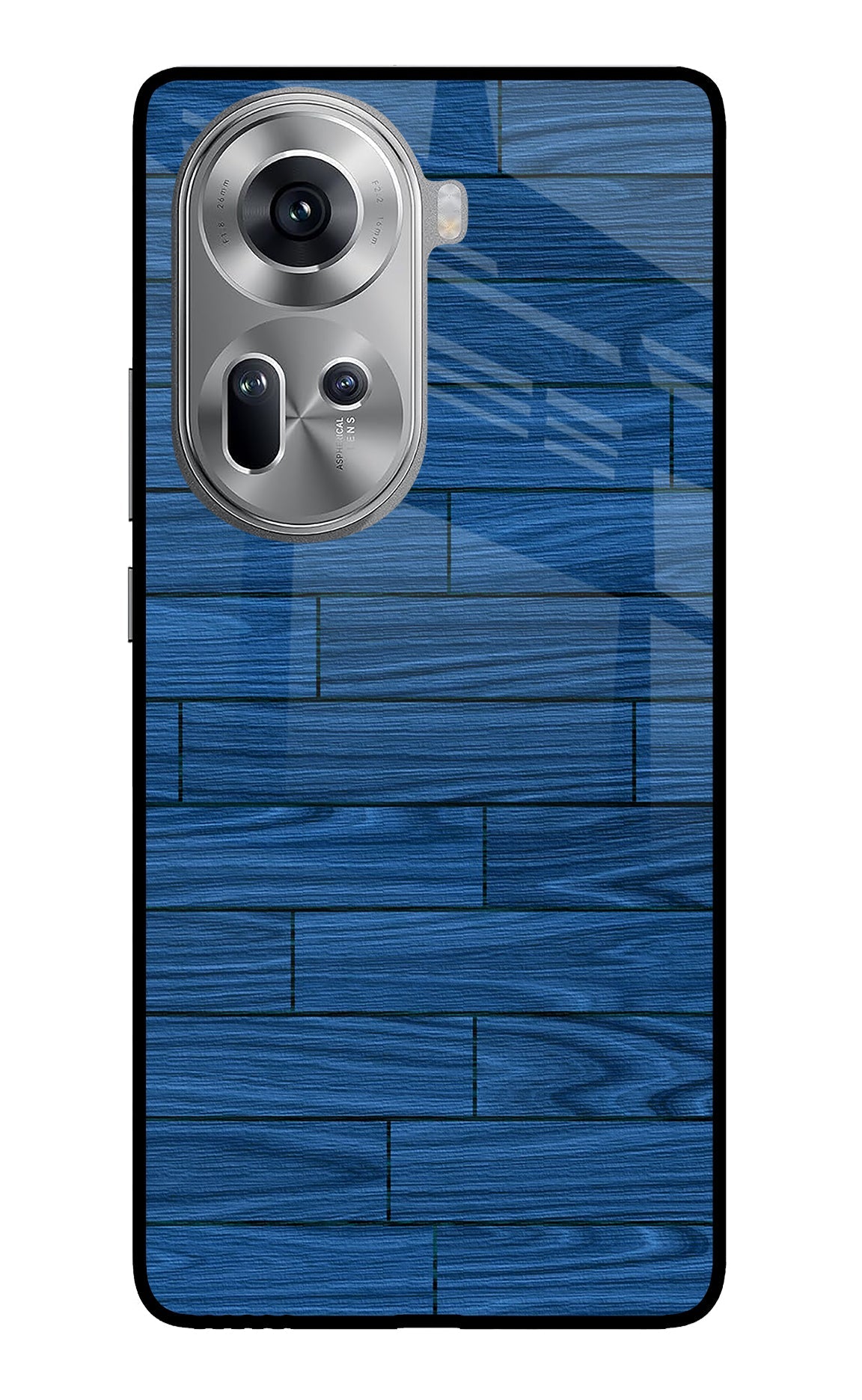 Wooden Texture Oppo Reno11 Glass Case