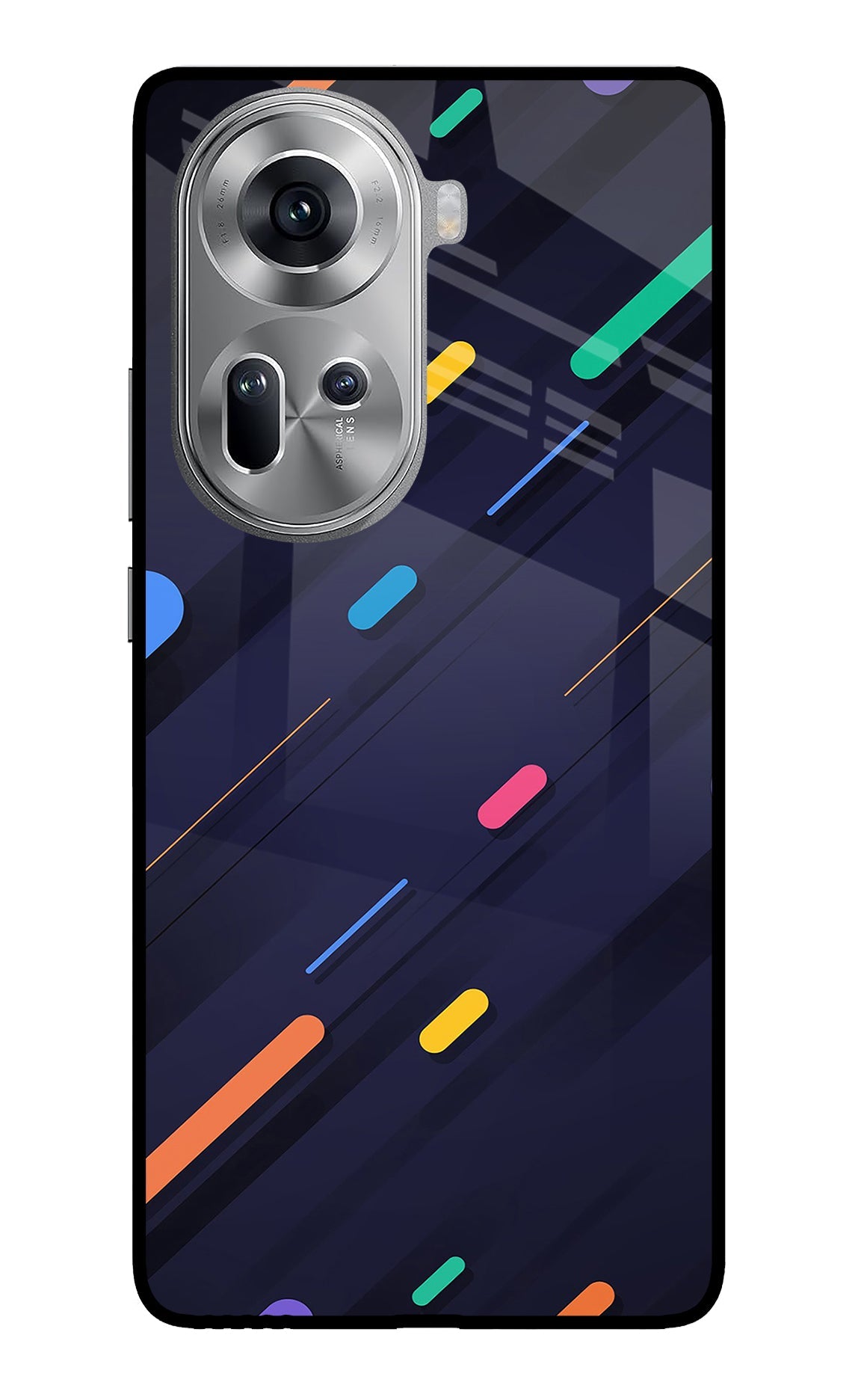 Abstract Design Oppo Reno11 Back Cover