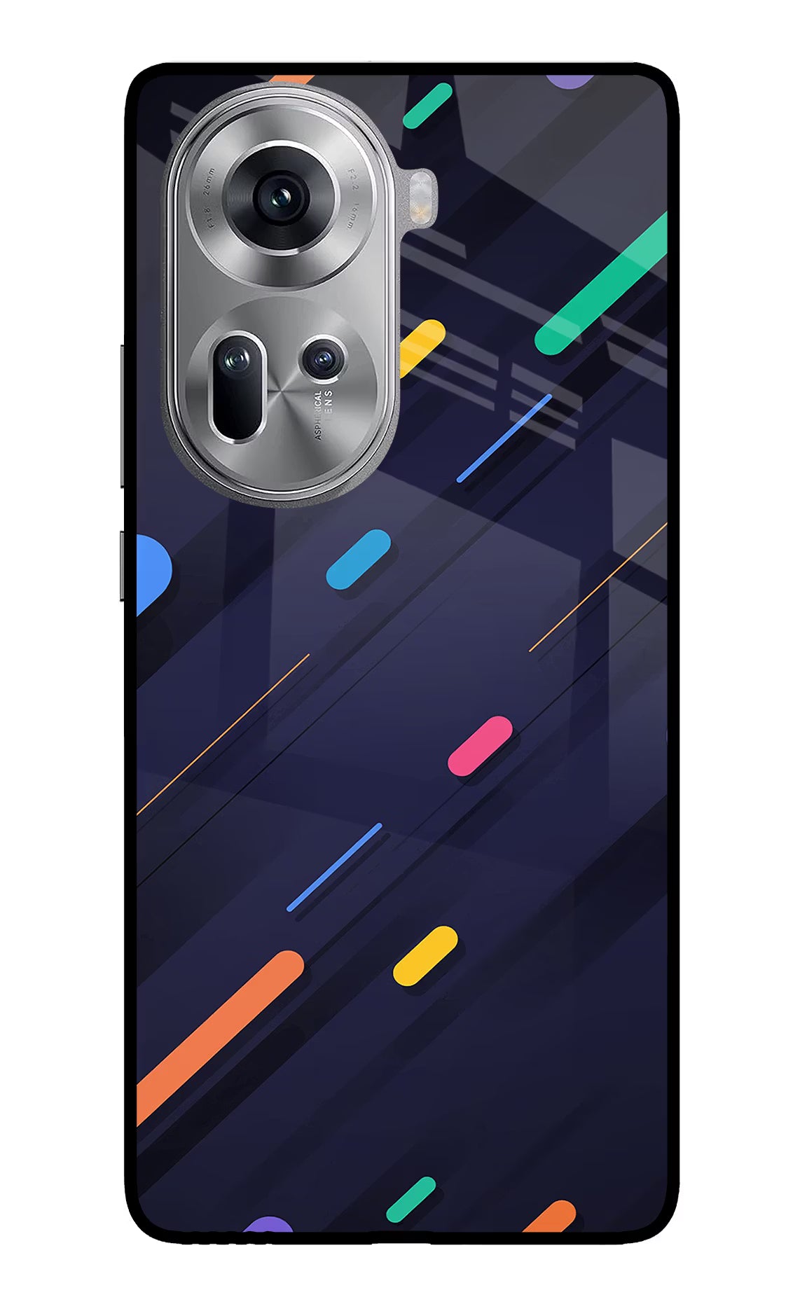 Abstract Design Oppo Reno11 Glass Case