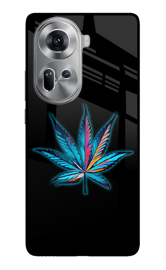 Weed Oppo Reno11 Glass Case