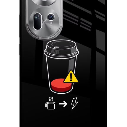 Coffee Oppo Reno11 Glass Case Back Cover by Casekaro