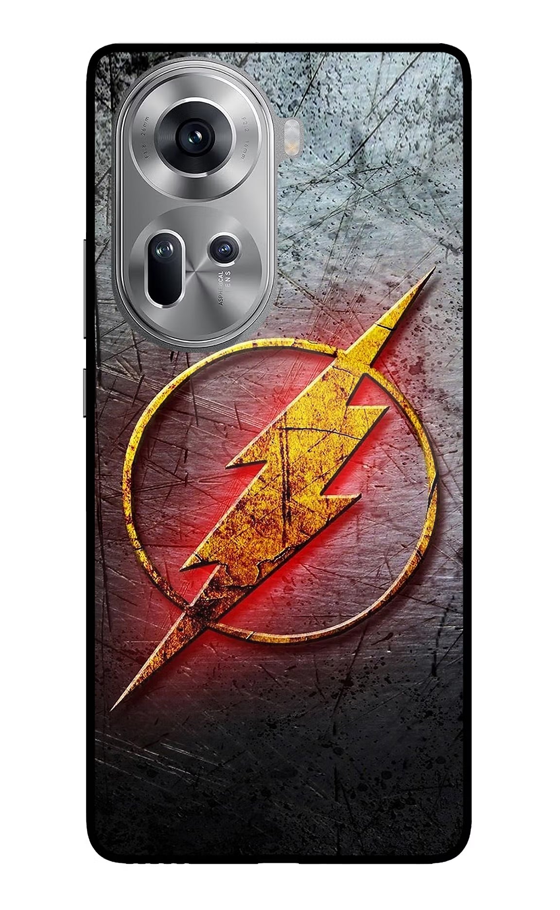 Flash Oppo Reno11 Glass Case Back Cover by Casekaro