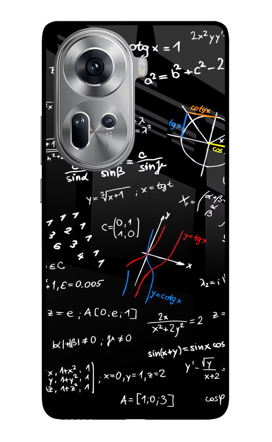Mathematics Formula Oppo Reno11 Glass Case