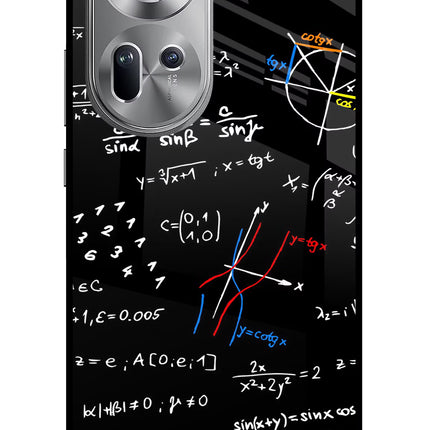 Mathematics Formula Oppo Reno11 Glass Case Back Cover by Casekaro