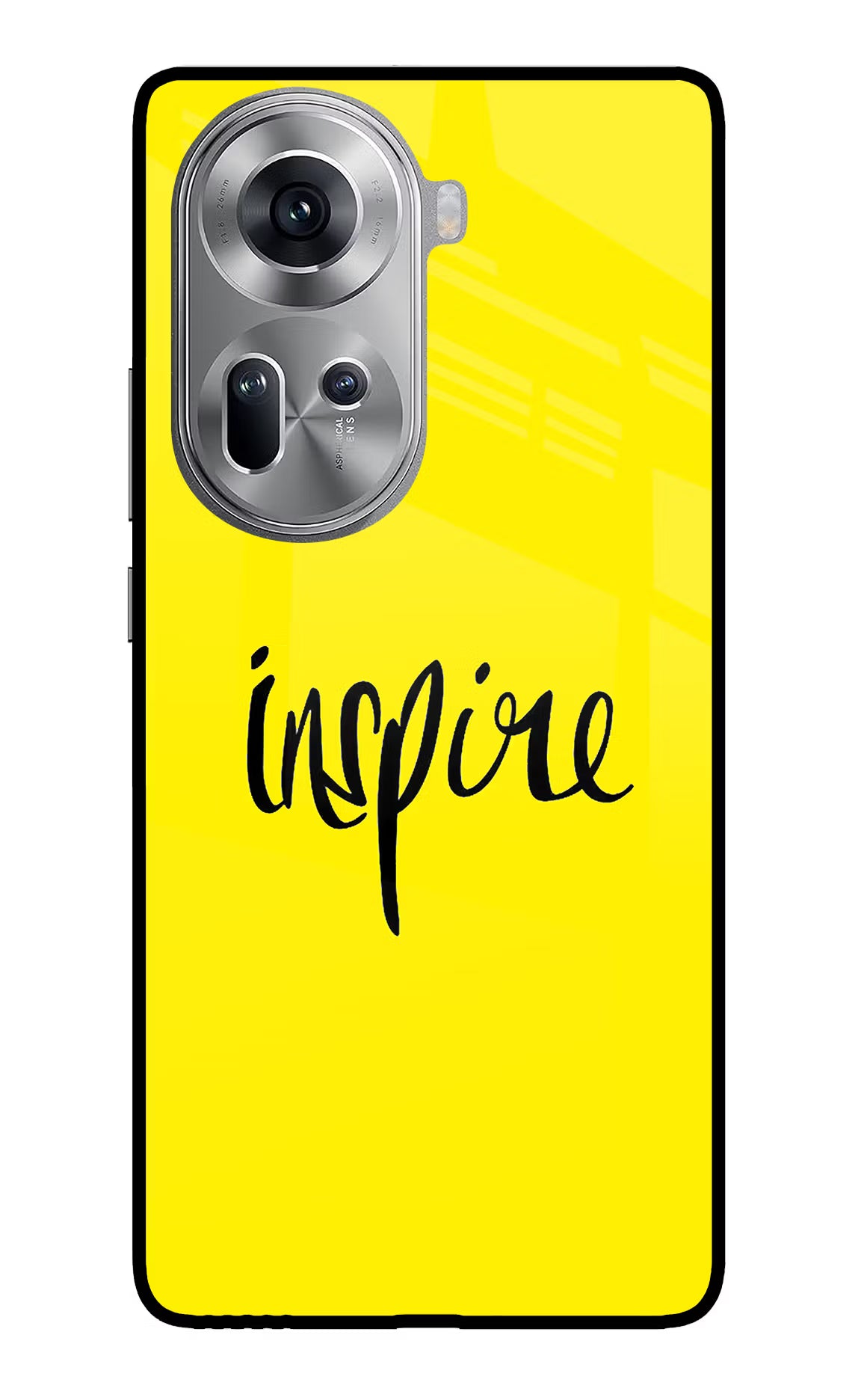 Inspire Oppo Reno11 Glass Case Back Cover by Casekaro