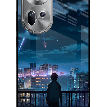 Anime Oppo Reno11 Glass Case Back Cover by Casekaro