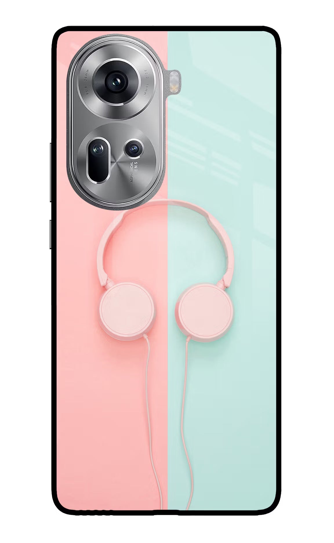 Music Lover Oppo Reno11 Glass Case Back Cover by Casekaro