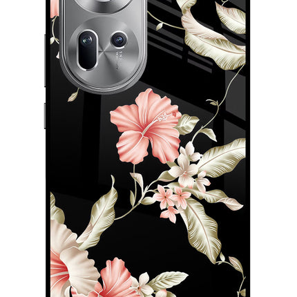 Flowers Oppo Reno11 Glass Case
