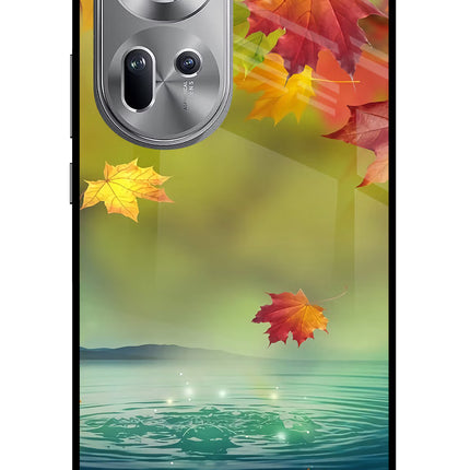 Flowers Oppo Reno11 Glass Case Back Cover by Casekaro