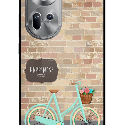 Happiness Artwork Oppo Reno11 Glass Case Back Cover by Casekaro