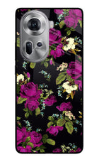 Flowers Oppo Reno11 Glass Case