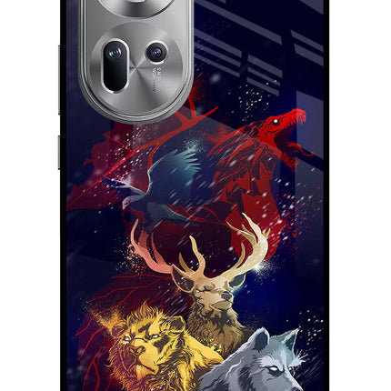 Game Of Thrones Oppo Reno11 Glass Case Back Cover by Casekaro