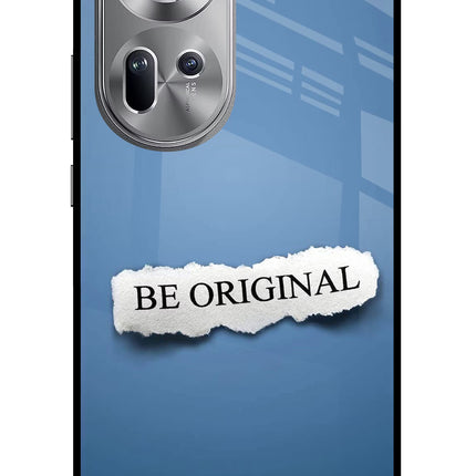Be Original Oppo Reno11 Glass Case Back Cover by Casekaro
