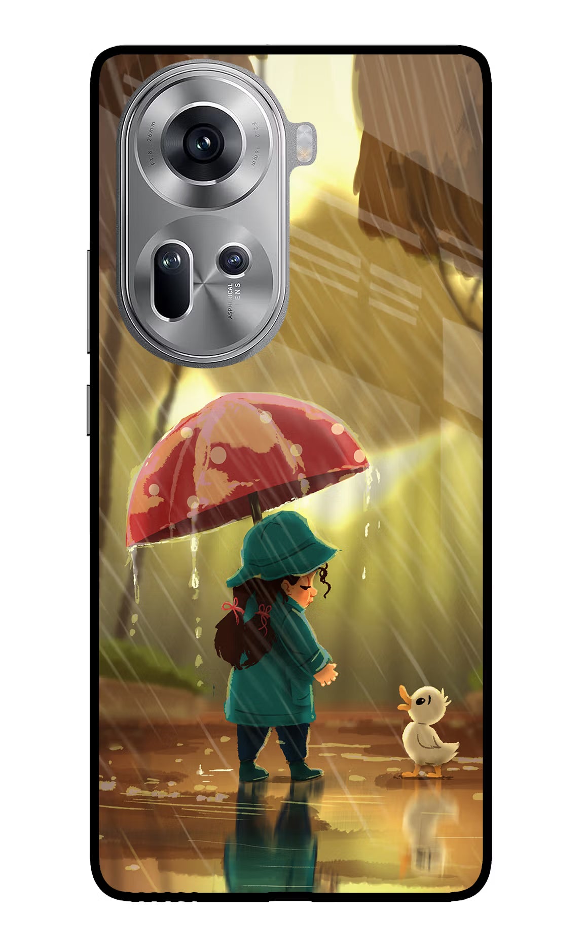 Rainy Day Oppo Reno11 Glass Case