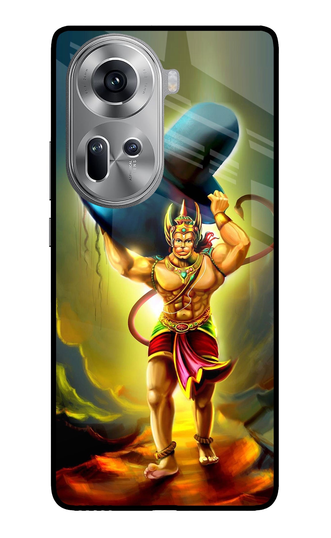 Lord Hanuman Oppo Reno11 Glass Case
