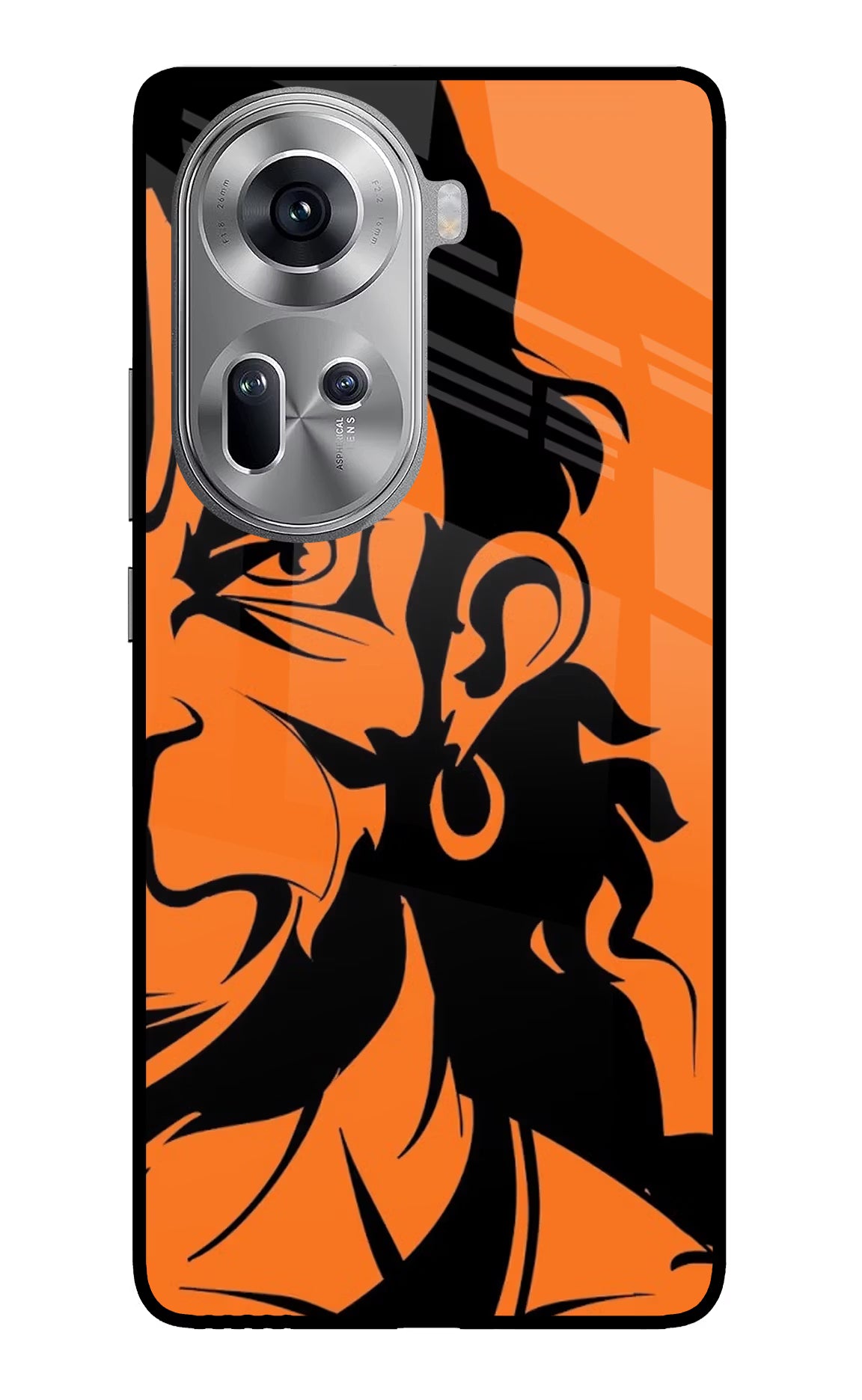 Hanuman Oppo Reno11 Glass Case Back Cover by Casekaro