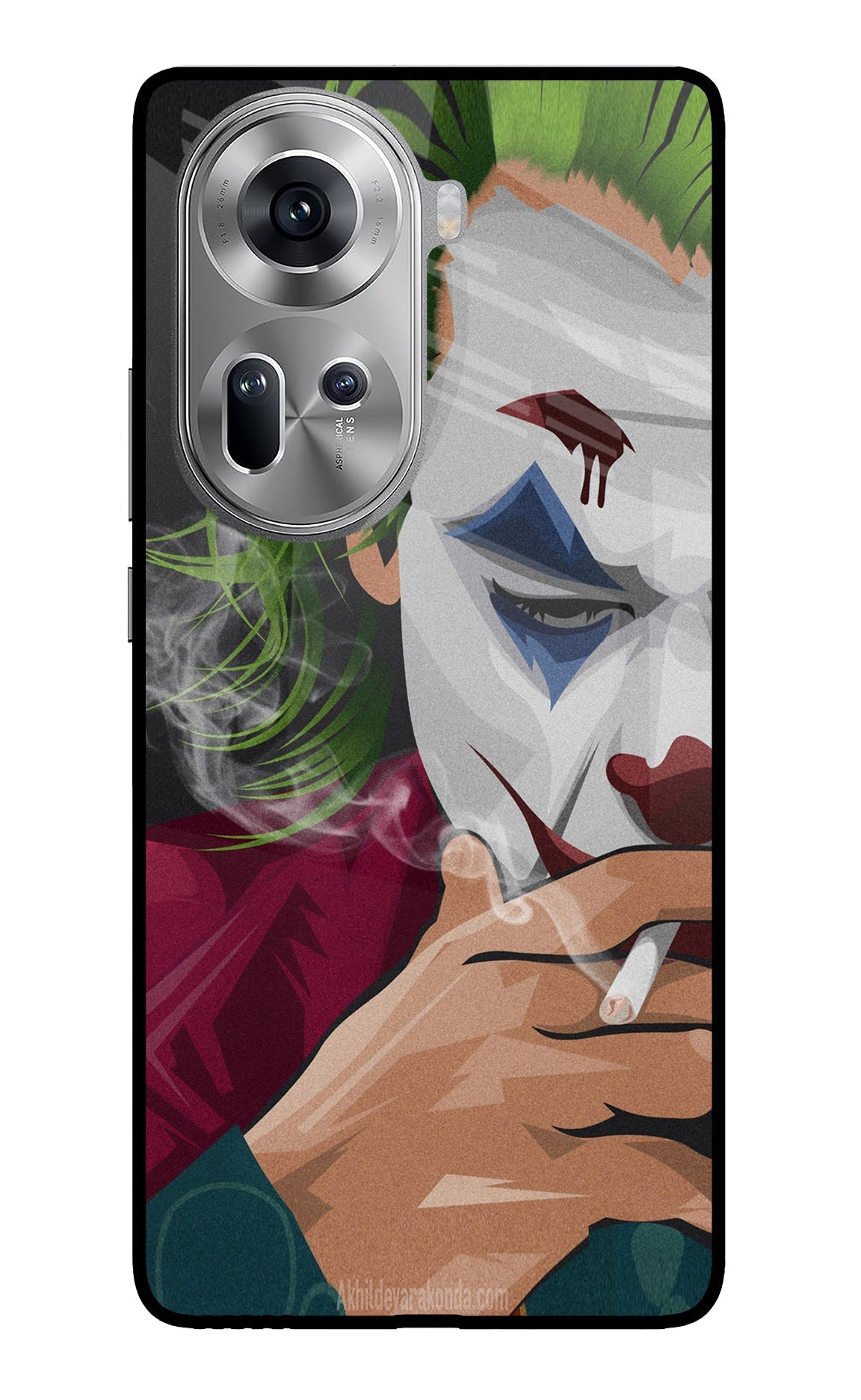 Joker Smoking Oppo Reno11 Glass Case
