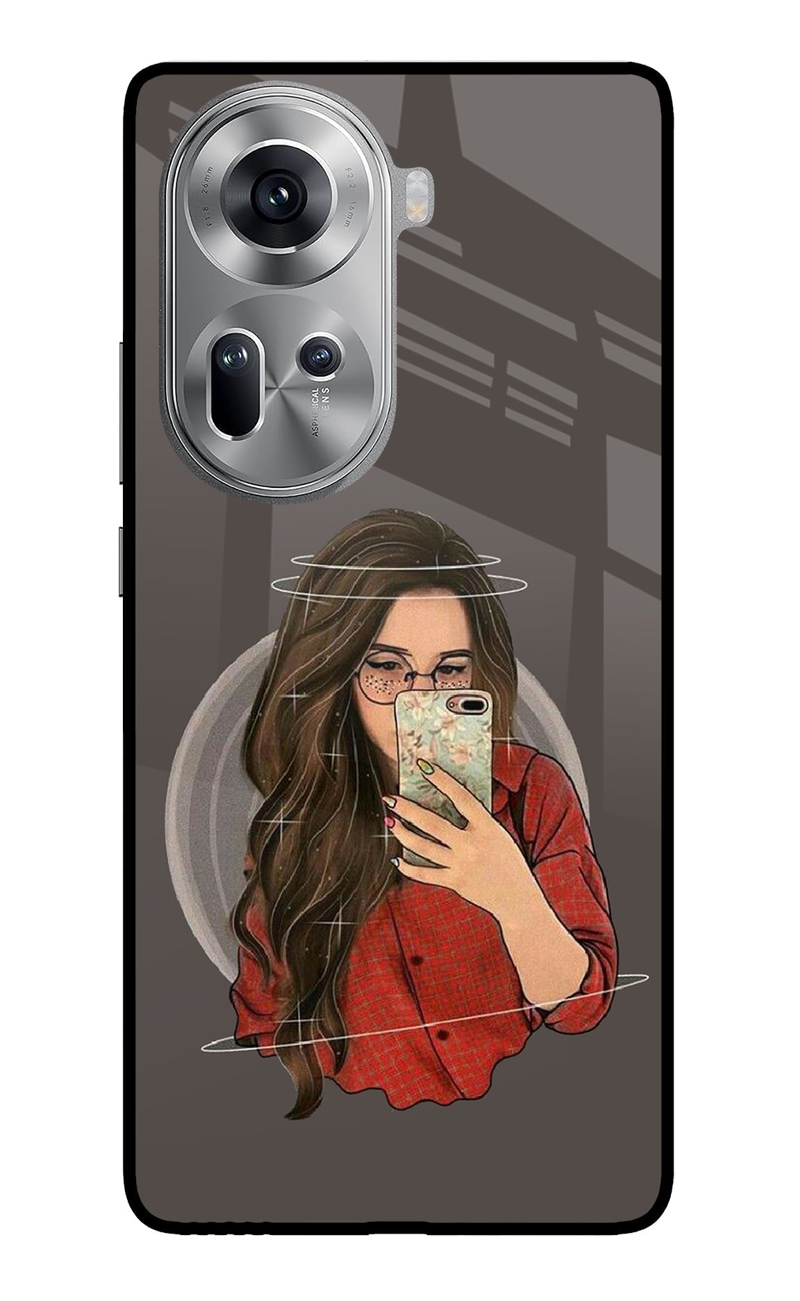Selfie Queen Oppo Reno11 Glass Case