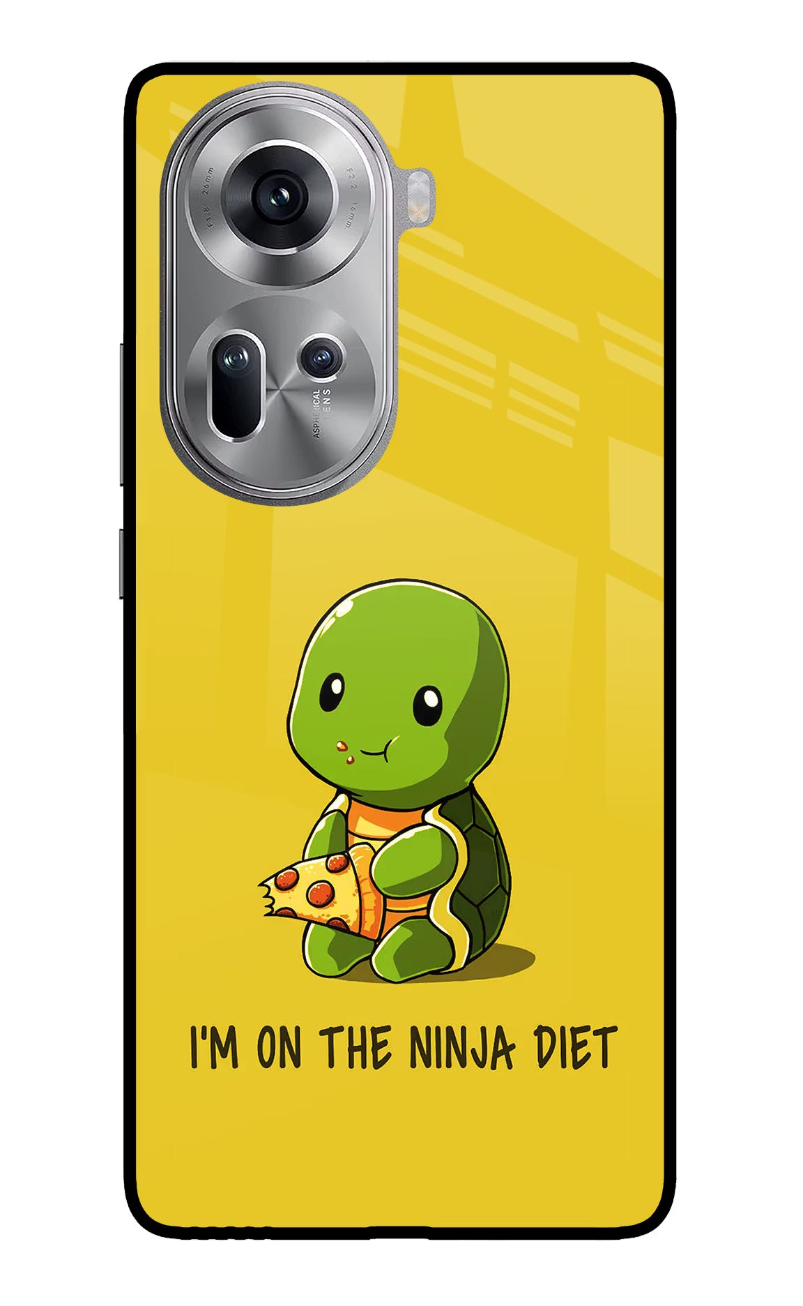 I'm on Ninja Diet Oppo Reno11 Glass Case Back Cover by Casekaro