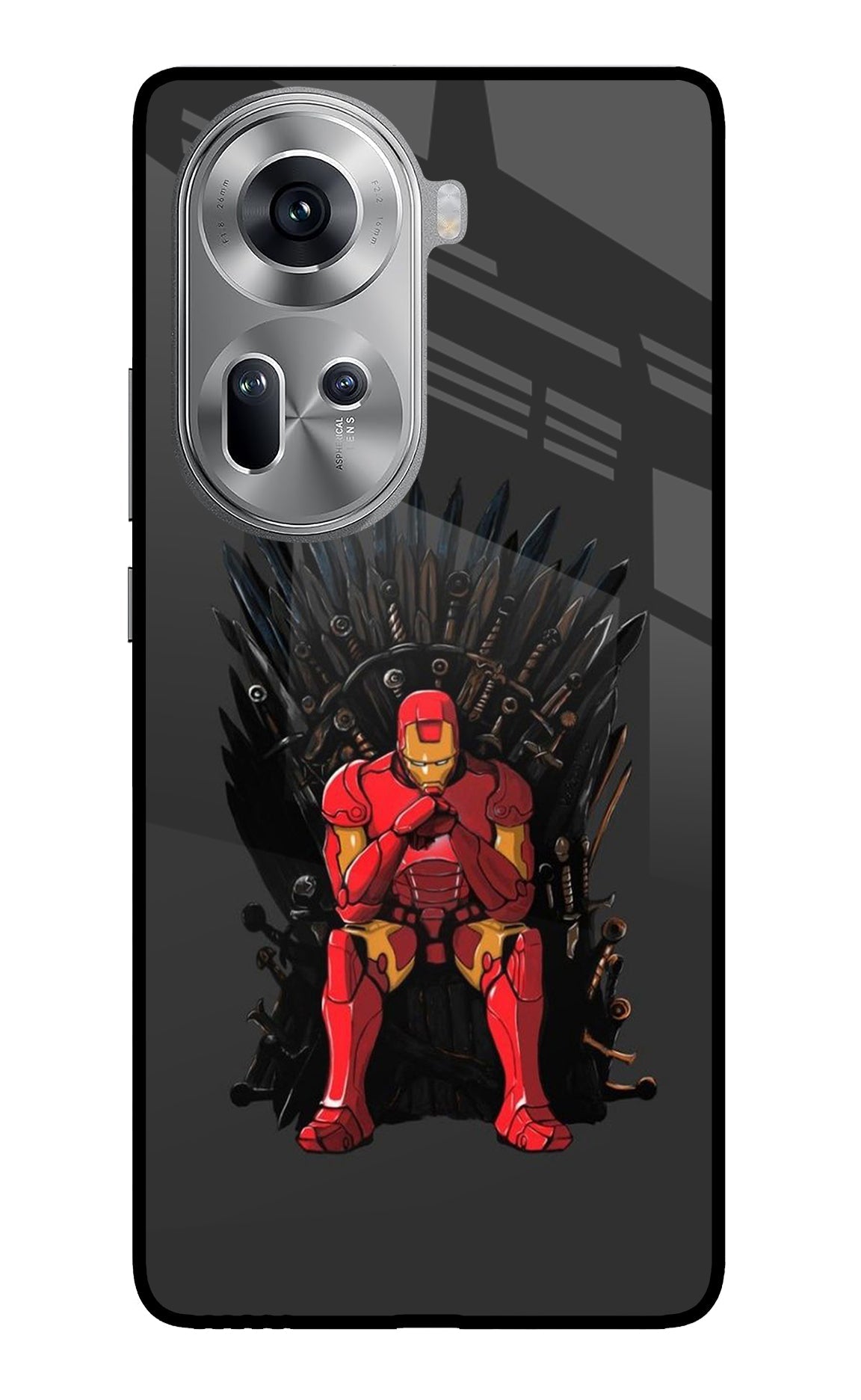 Ironman Throne Oppo Reno11 Glass Case
