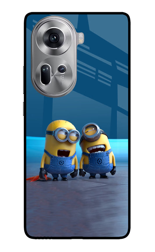 Minion Laughing Oppo Reno11 Glass Case