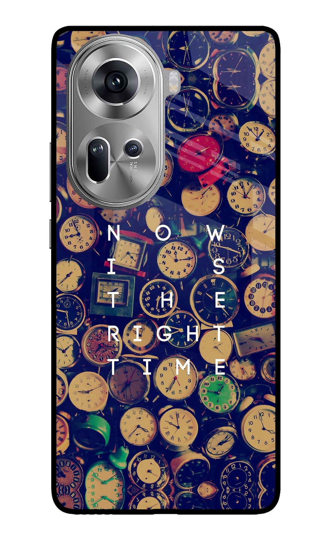 Now is the Right Time Quote Oppo Reno11 Back Cover