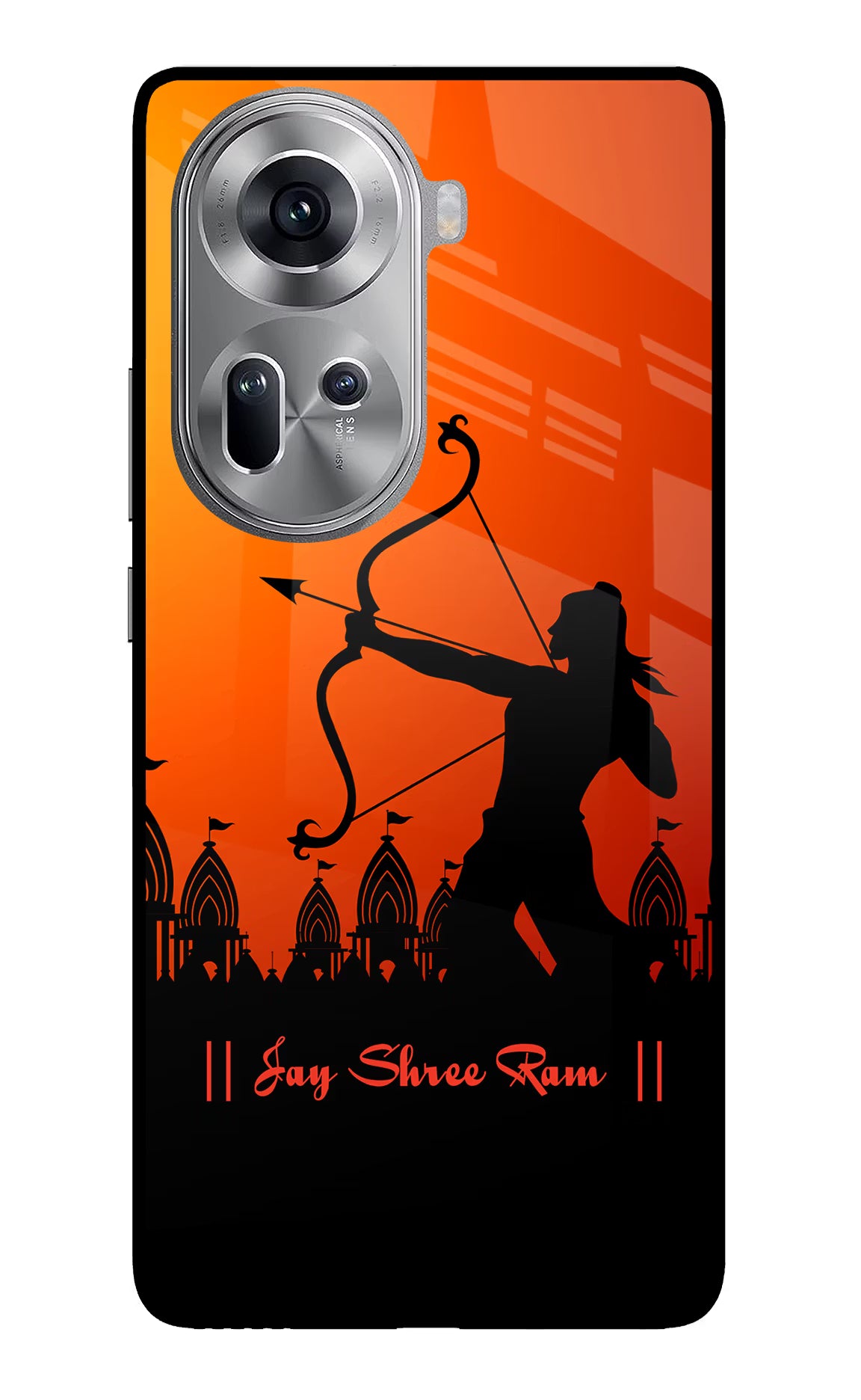 Lord Ram - 4 Oppo Reno11 Glass Case Back Cover by Casekaro
