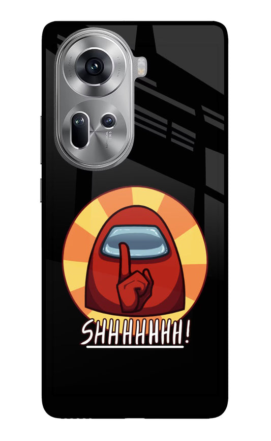 Among Us Shhh! Oppo Reno11 Glass Case