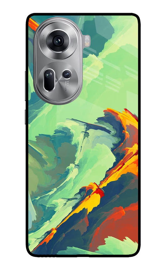 Paint Art Oppo Reno11 Glass Case